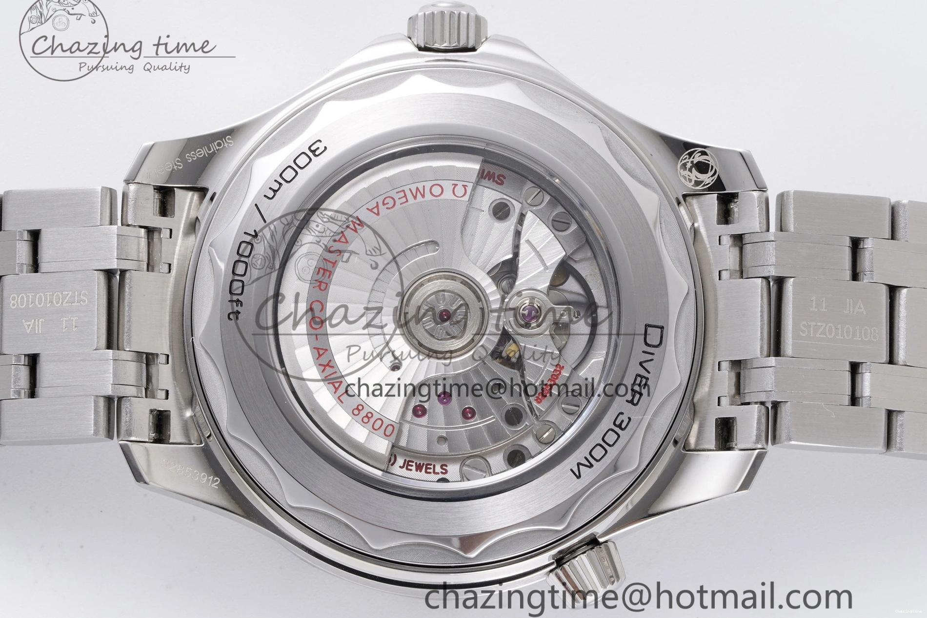 0322 Seamaster Diver 300M ZF 1:1 Best Edition Green Ceramic Green Dial on SS Bracelet A BestValue 7825